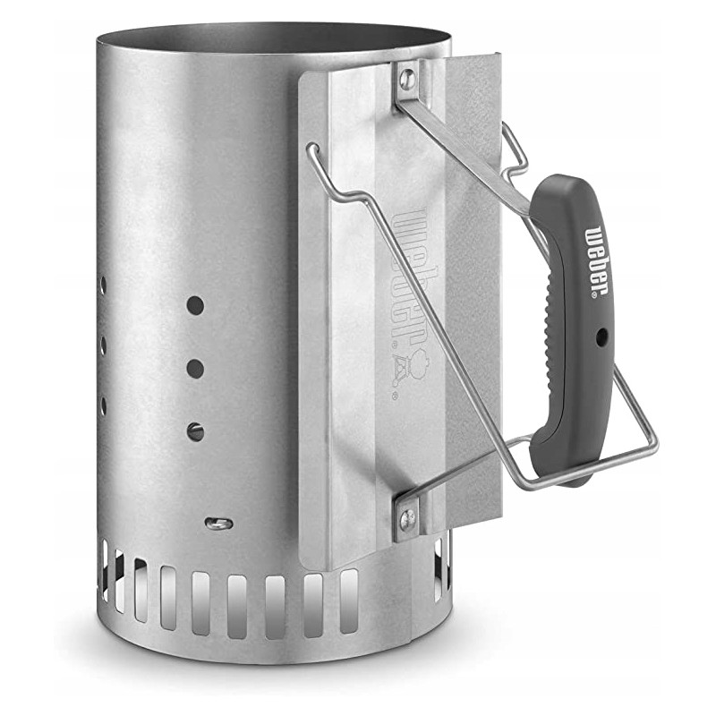 Weber kaminas anglies griliui apšviesti bbq briketais