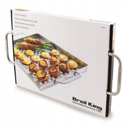 Broil king steel grill pan grill plate on steel grate