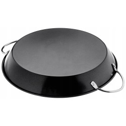 Campingaz paella keptuvė, neprideganti danga, kulinarinei modulinei sistemai, ø 35 cm, aukštis 8 cm, chromuotos rankenos