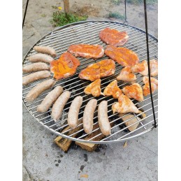 Nikeliuotos grotelės, skersmuo 70, plius ritė