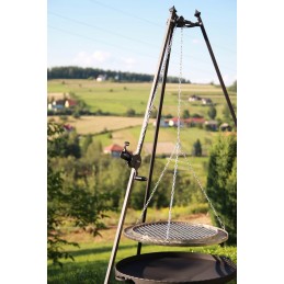 Chromuotos grotelės, skersmuo 80, apvalios, pakabinamos