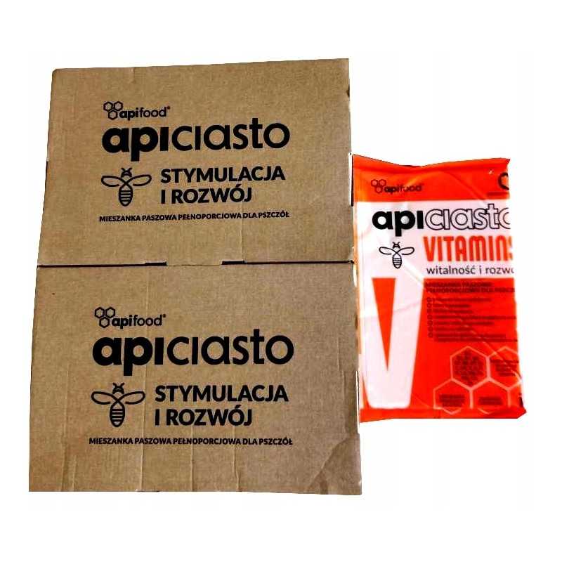 Bičių pyrago maistas bitėms apicitasto vitaminus 20 x 1kg