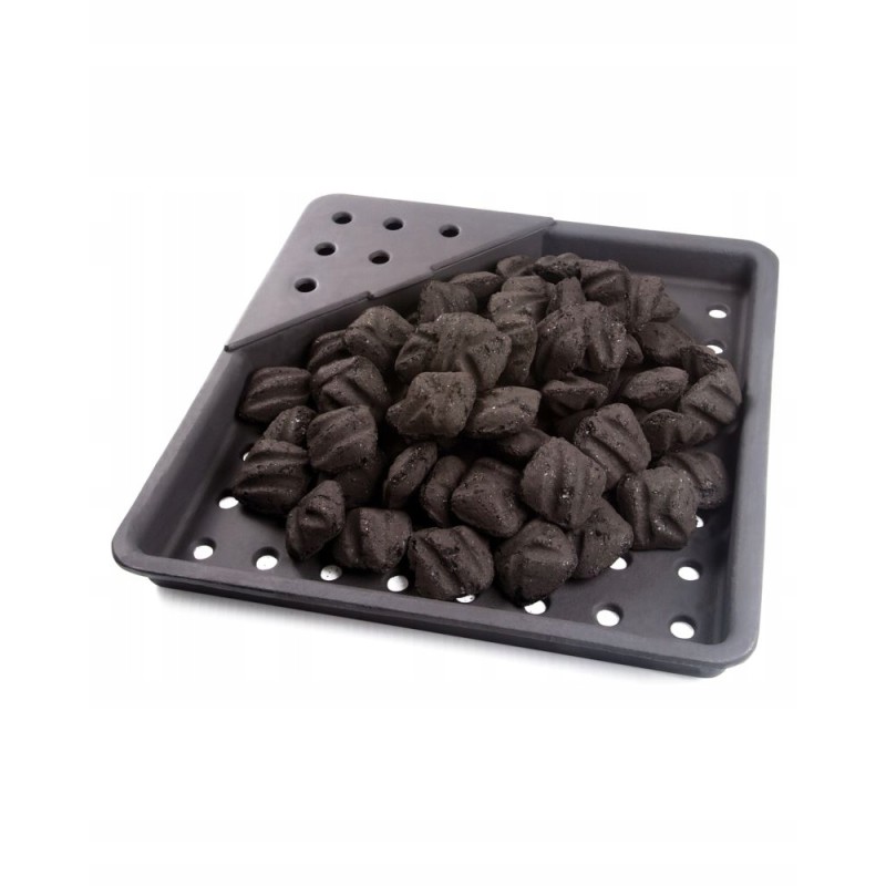 Napoleono ketaus grilio padėklas, skirtas anglims ir grilio rūkymui