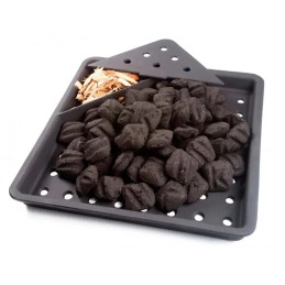 Napoleono ketaus grilio padėklas, skirtas anglims ir grilio rūkymui