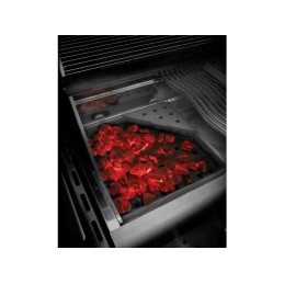 Napoleono ketaus grilio padėklas, skirtas anglims ir grilio rūkymui