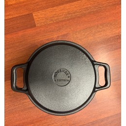 Ketaus medžioklės puodas, emaliuotas, 8l