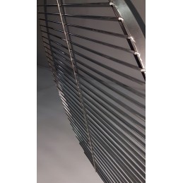 Nerūdijančio plieno grotelės 70 cm apvalios, skirtos trikojui 100 nerūdijančio plieno