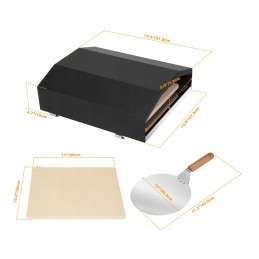 Tik lauko picos orkaitės dangtis dujiniam griliui