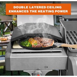 Tik lauko picos orkaitės dangtis dujiniam griliui