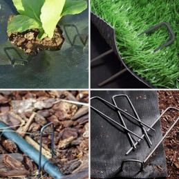 Metaliniai kaiščiai inkariniai kaiščiai agrotekstilei agritekstilei 4x15cm 100vnt