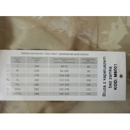 Mesinduse dressipluus mütsiga XL ilma lukuga