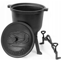 Medžioklinis katilas, ketaus puodas, 8 litrai