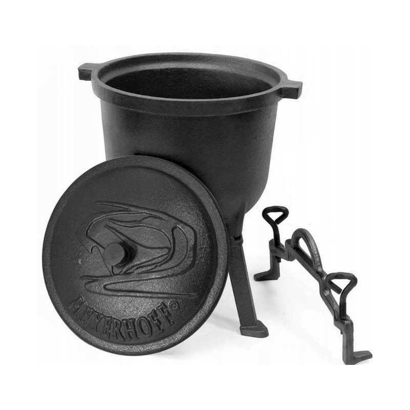 Medžioklinis katilas, ketaus puodas, 8 litrai