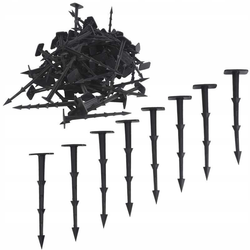 100vnt kaiščiai agrotekstilei 12cm agrotekstilės inkariniai kaiščiai agrotekstilei