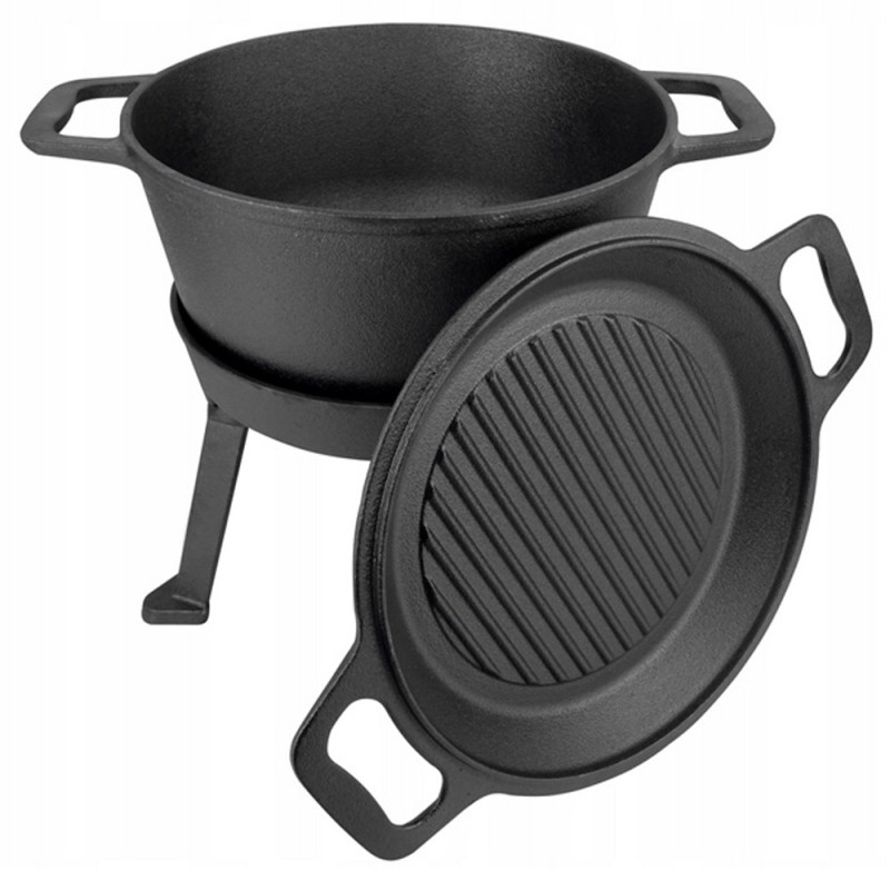 Ketaus virdulys 8l su grilio dangteliu