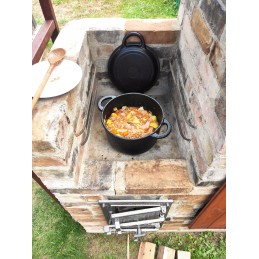 Ketaus virdulys 8l su grilio dangteliu