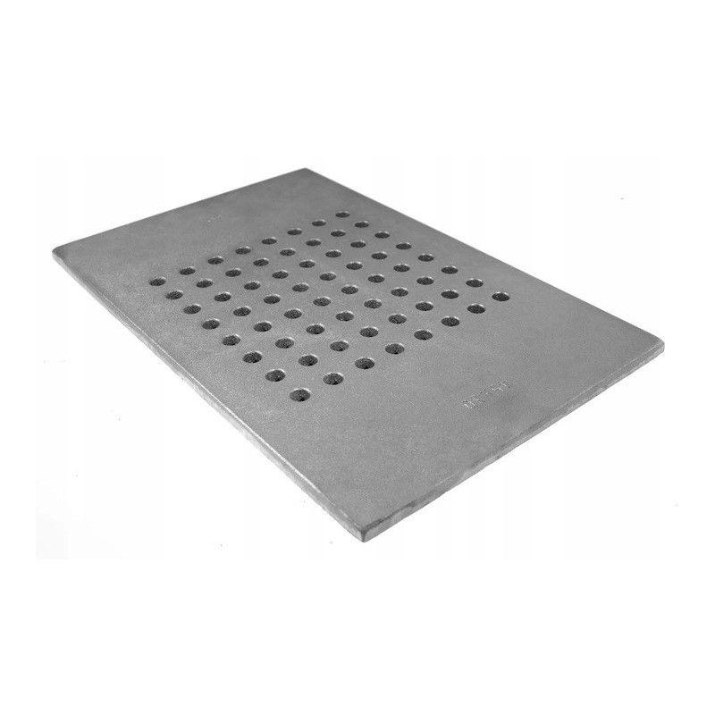 Pilkos ketaus židinio grotelės 45 cm x 30 cm iš Lenkijos ketaus liejyklos, aukščiausia kokybė, ilgaamžiškumas ir gaminio tarnavi