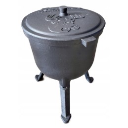 Emaliuotas puodas, 8l, ketaus medžioklės puodas kepsniams