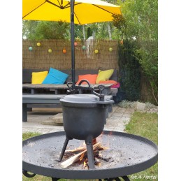 Emaliuotas puodas, 8l, ketaus medžioklės puodas kepsniams