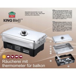 Balkoninė rūkykla su kinghoff kh 1180 termometru