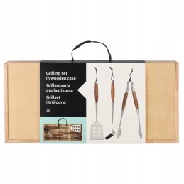 Kepsninės komplektas dėžutėje, mentelė, žnyplės, mustango šepetys