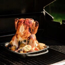 Broil King 69133 vištienos stovas su kepimo skarda