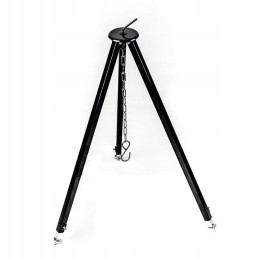 Telescopic tripod 100/180 cm with 8 l stainless steel kettle with lid.