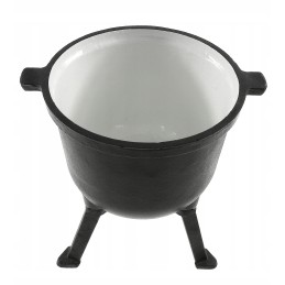 Ketaus emaliuotas medžioklinis puodas 8l puodas laužui mk204 2in1