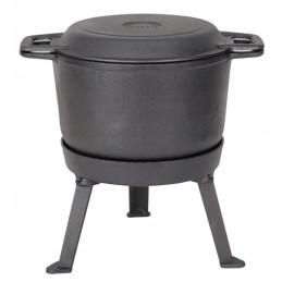 Medžioklinis katilas kepsniams 8l, ketaus, emaliuotas, mk304, Rossner grilis