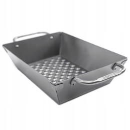 Aukštai perforuota kepimo skarda su „Broil King“ plieno grotelėmis