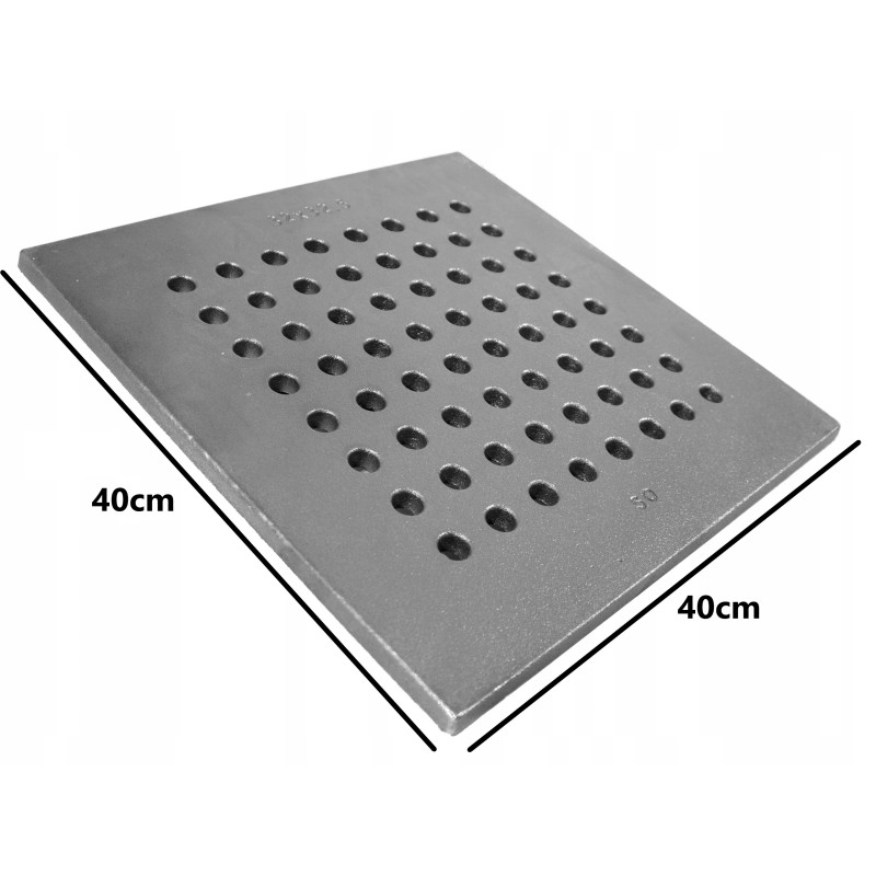 Pilkos ketaus židinio grotelės