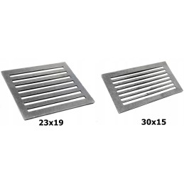 Pilkos ketaus židinio grotelės