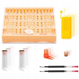 Mesinduskomplekt - 322 elementi - mesilasema isolaatorid - lusikad mesilaste vastsete teisaldamiseks - mesilasema rakutopsid - m