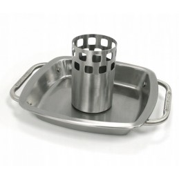 Broil king vištienos stovas su kepimo skarda