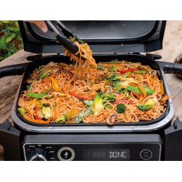 Ninja xskgridplteuk plokščia malkinės ugnies plokštė, suderinama su elektros tinklu