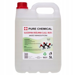 Farmacinis augalinis glicerinas 99,5% grynumo 5l ~ 6,25kg
