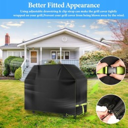 Sodo grilio dangtis vandeniui atsparus oxford 100x60x110 cm UV apsauga