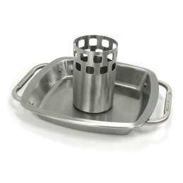 Broil king vištienos stovas su kepimo skarda