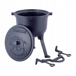 4l medžioklės puodas su marmuro danga