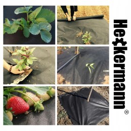 Agrotekstilė nuo piktžolių matinė juoda UV agrotekstilė 1,6x10m 50g/m2 storio