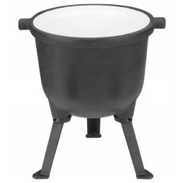 Ketaus katilas, emaliuotas, medžioklinis puodas, grilis, 5l, nemokamas ugnies paleidiklis, MK102