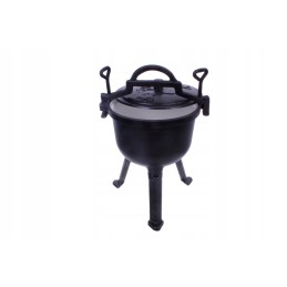 Ketaus katilas, emaliuotas, medžioklinis puodas, kepiniai, 5l, grilis mk102, nemokamai