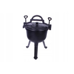 Ketaus katilas, emaliuotas, medžioklinis puodas, kepiniai, 5l, grilis mk102, nemokamai