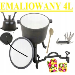 Ketaus medžioklinis virdulys, 4 litrai