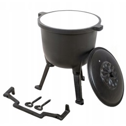 Ketaus medžioklinis virdulys, 4 litrai