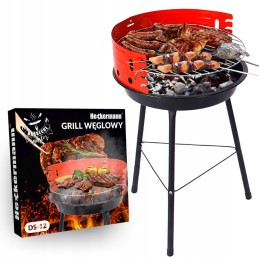 Apvalios turistinės anglies kepsninės su reguliuojamomis grotelėmis