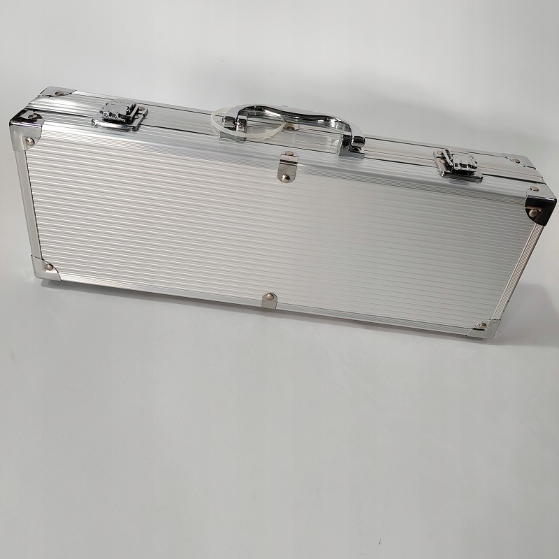 Aukščiausios kokybės priedai BBQ grilio įrankiai lagaminas tėvo dienai