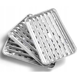 Aluminum grill tray 22 x 34 cm 102 pcs