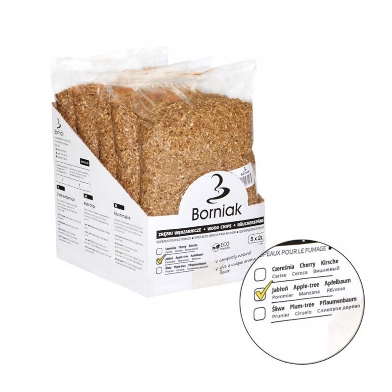 Rūkančios medžio drožlės, obelis, 50l, borniakas