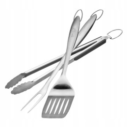 Santos 3 dalių nerūdijančio plieno grilio rinkinys